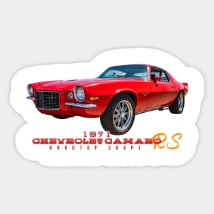 1971 Chevrolet Camaro RS Hardtop Coupe Sticker